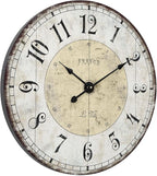 24 Inch Large Wall Clock, Rustic Round Farmhouse Wall Clocks - Image 8