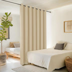 ChrisDowa Room Divider Curtain 96 Inches Long, Wide Blackout Sliding Door - Image 2