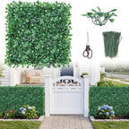 CEWOR 10"x10" Artificial Grass Wall Panels, UV Resistant & Anti-Fade Greenery by CEWOR
