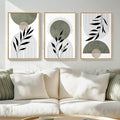 Framed Boho Sage Green Wall Art by MXART