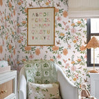 Froluya Floral Peel and Stick Wallpaper Vintage Floral Contact Paper 16.9” x - Image 2