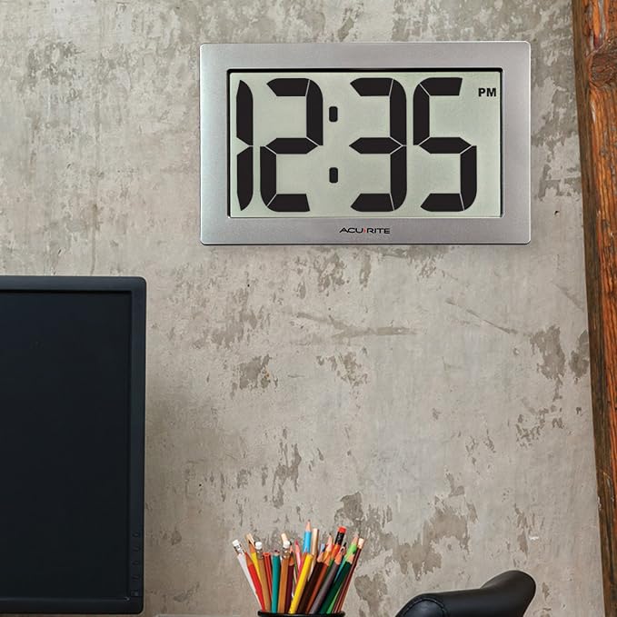 AcuRite 75102RM 9.5" Large Digital Clock - Image 3