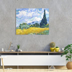 1 KINGO Van Gogh Canvas Wall Art: Wheat Field - Image 4