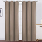LEMOMO Cappuccino Thermal Blackout Curtains/38 x 84 Inch/Set of 2 Panels Room by Lemomo
