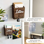 eBun Narrow Wood Mail Organizer - Image 7