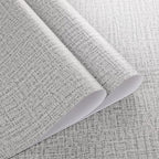 Grey Grasscloth Peel and Stick Wallpaper 17.7inchx118.1inch Textured Wallpaper - Image 5