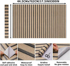 Brown Wood Slat Peel and Stick Wallpaper - Image 2