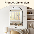 Vanity Bathroom Mirror for Wall, 2 Pack 30"x20" Arched Bathroom Mirror for Over - Image 3