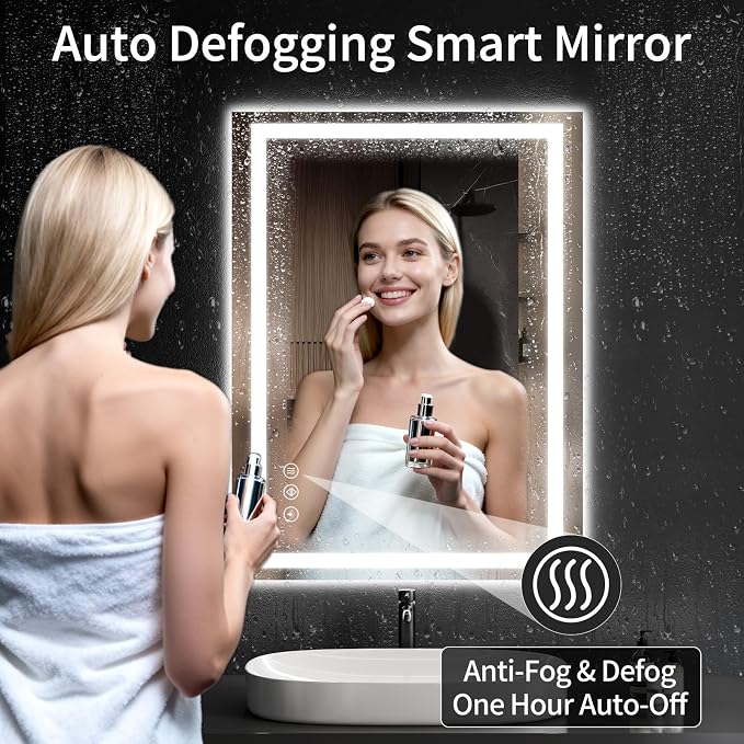 40"x30" LED Bathroom Mirror - Image 3