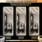 Hasipu Full Length Mirror with Lights, Full Body Dressing Hanging Mounted Mirror - Image 3