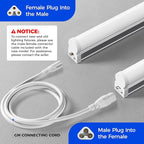 Barrina 6 Pack LED T5 Integrated Single Fixture, Utility Shop Lights, Ceiling - Image 4