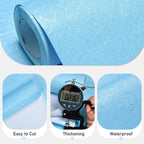 Cohoo Home Blue Peel and Stick Wallpaper Silk Solid Light Blue Contact Paper - Image 4