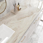VEELIKE Wide 32''x354'' Beige Gold Marble Contact Paper - Image 2