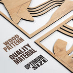 qmmp Modern Wooden Wall Sculptures - Image 2