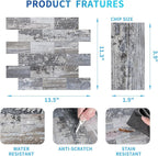 Art3d 10-Sheet Peel and Stick Backsplash PVC Wall Tile, Stickon Tile - Image 6