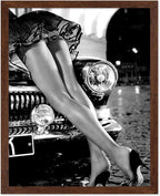Poster Master Sexy Legs on Classic Car Poster by PosterMaster
