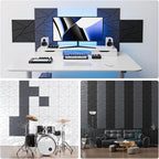 22 Pack Acoustic Panels with Self-Adhesive, Sound Panels High Density, - Image 4