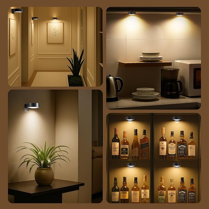 3Pcs Picture Lights for Wall Battery Operated, Magnetic Led Painting Light - Image 9