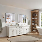 KOCUUY Bathroom Mirror, 30x30 Square Black Mirror - Image 2