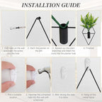3 Pcs Wall Plants Artificial Decor, Boho Wall Decor, Home Office Living Room - Image 3