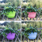 6 Pack Colorful Wall Hanging Planters - Image 8