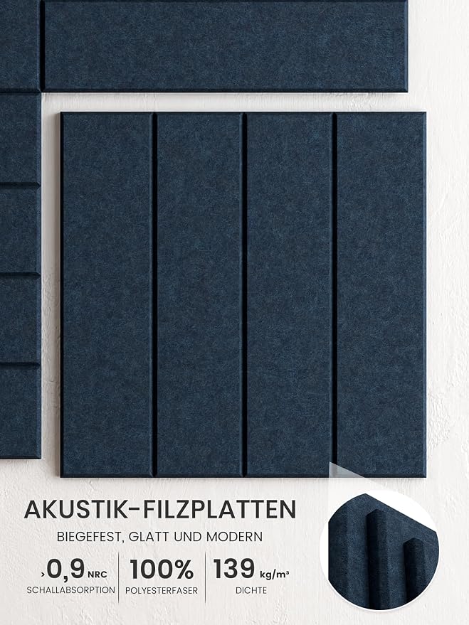 Bumusty Large Cork Board Alternative-36 x 24" Felt Bulletin Board Tiles - Image 3