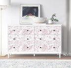 Yasinet Floral Peel and Stick Wallpaper Pink Floral Wallpaper Boho Pink Contact - Image 3