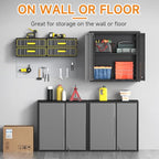 Metal Garage Wall Cabinet with 2 Doors and 1 Adjustable Shelf, Lockable - Image 5