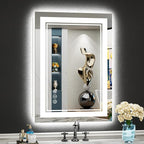 20x28 LED Bathroom Mirror with Lights, Backlit and Front Lit Anti-Fog Lighted by Awandee