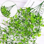 Waipfaru Artificial Hanging Four-leaf clover, Faux Ivy Pothos Vines Greenery - Image 2