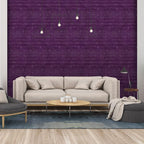 11PCS 3D Wall Panels Peel and Stick Faux Brick Wallpaper Purple Self Adhesive - Image 2