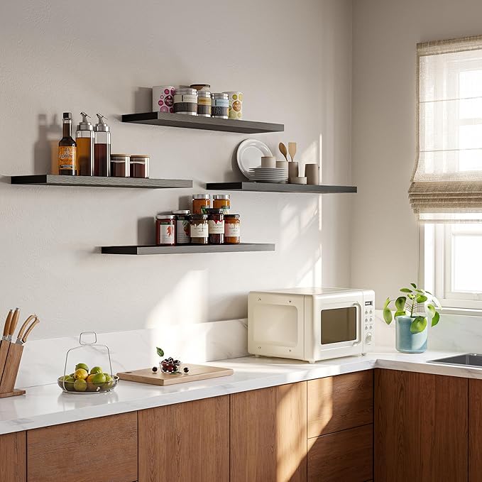 YUFLINX 23’’Black Floating Shelves - Image 6
