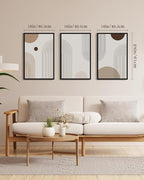 PHOPAGO Boho Wall Art Minimalist Bohemain Framed Wall Printing 16x24in Abstract - Image 5