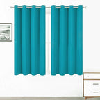 LEMOMO Turquoise Thermal Blackout Curtains/52 x 72 Inch/Set of 2 Panels Room by Lemomo