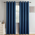 IGEMAEVE Blackout Curtains 84 Inch Length 2 Panels Set, Grommet Energy Saving by IGEMAEVE