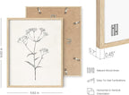 HAUS AND HUES Grey Floral Wall Art - Image 3