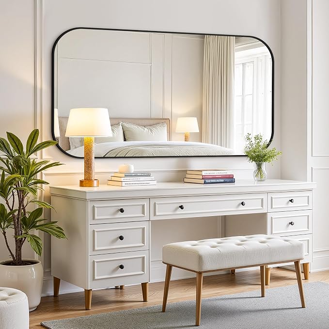 Bathroom Mirror for Wall, Large Bathroom Vanity Mirror for Over Sink 35 x 60 - Image 6