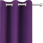 LEMOMO Purple Blackout Curtains 34 x 63 Inch Length/Set of 2 Curtain - Image 7