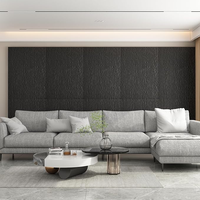 OUZUGIE 4 PCS Faux Stone Wall Panel 47.2’’ x 23.6’’ Interior Exterior Wall - Image 2