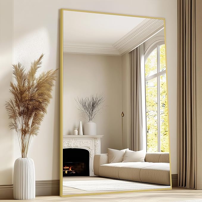 Oversized Standing Mirror Full Length, Hanging or Wall Mounted, Full Body Mirror - Image 2