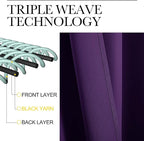 NICETOWN Thermal Curtains Insulated Blackout Draperies, Triple Weave Home - Image 4