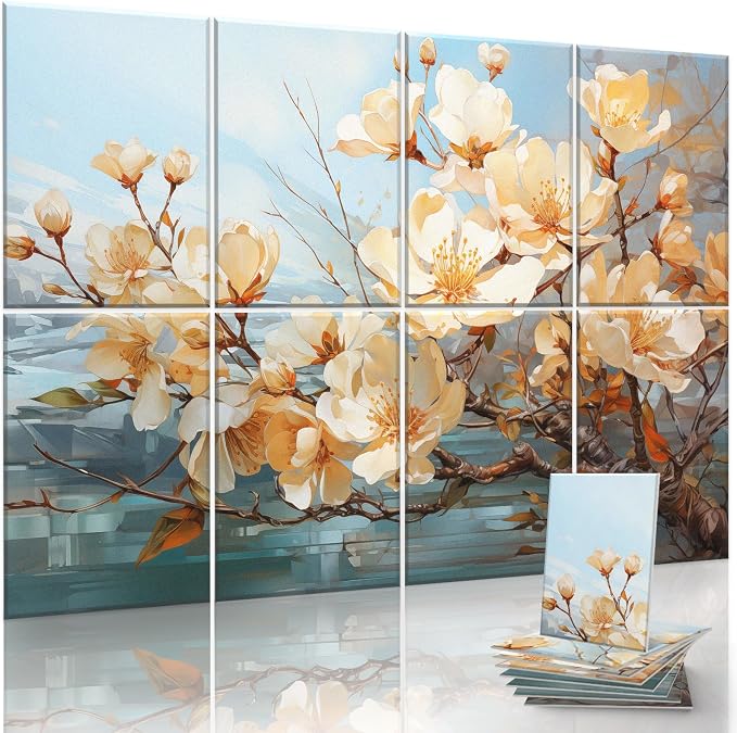JaneTech 8 Pack Art Acoustic Panels 48x32 Inches Sound Absorbing Panels by JaneTech