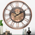 CLXEAST 21 Inch Large Roman Numeral Wall Clock - Image 8