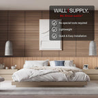 Wall!Supply 3D Soundproof Wall Panels – Acoustic Walnut Finish – EPS Foam - Image 3