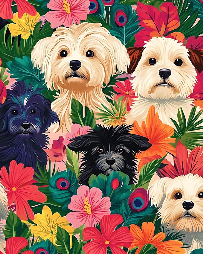 BOKEBEVE Vibrant Floral Peel and Stick Wallpaper Colorful Floral Wallpapers by BOKEBEVE