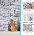 Commomy Peel and Stick Rock Wall Tiles - Image 5