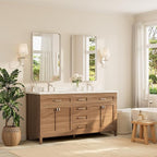 TETOTE Brushed Nickel Bathroom Mirror 24 x 36 Inch - Image 2