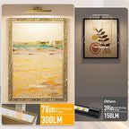 Afyuol Picture Lights for Wall, Brass Battery Operated Picture Light 16in Art - Image 2