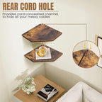 Fun Memories Corner Shelf Wall Mount, Floating Corner Shelves, Rustic Wood Wall - Image 6