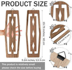 CroBlissful 2 Pcs Modern Mid Century Wall Art Wood Mid Century Elegance Decor - Image 2